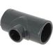Té PVC pression réduite femelle-femelle 90° Ø40-25