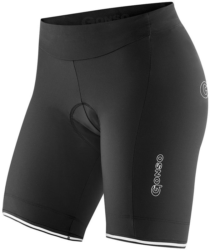Gonso Sitivo fietsbroek kort Dames Pad zwart