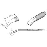 JBC Tools C250412 Soldeerpunt Beitelvorm, gebogen Inhoud: 1 stuk(s)