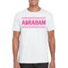 Bellatio Decorations Verkleed shirt voor heren - abraham - wit - glitter - verjaardag/themafeest - 50 jaar M
