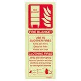 vsafety 11008 ac-g "FIRE plafond ID brandblussers" Sign, Glow In Dark, 1 mm, kunststof, staand formaat, 75 mm x 200 mm x 200 mm, rood