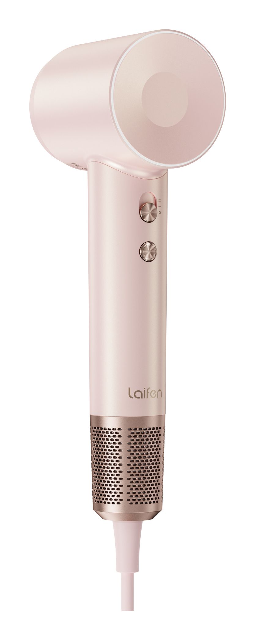 Laifen Swift Premium High Speed Fohn met diffuser - Licht roze/Goud
