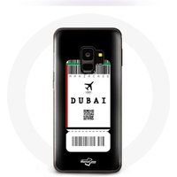 Maniacase Hoesje voor Samsung Galaxy S9 plus Vliegticket Dubai