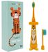 BABY TIGER Brosse à dents électrique pour Enfants de 3 à 12 Ans, Technologie Sonique, Incluant 2 têtes de brosse