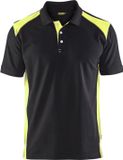 Blåkläder Blaklader Poloshirt piqué 3324-1050 - Zwart/High Vis Geel - M