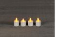 Anna's Collection LED-theelichten met afstandsbediening | Wit | Ø 3,8 cm | H 5 cm | Set van 4