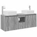 vidaXL Badkamerkastenset 3 st Grijs Sonoma 49,5 x 41 x 63 cm