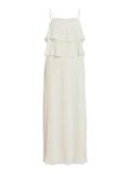 VILA VICHIFFAN SINGLET PLEAT DRESS - NOOS/DC - Dames - Maxi jurken - Polyester - Chiffon - Plisse - Mouwloos - Off shoulder - Grijs - Effen