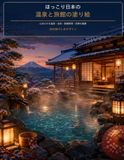 ほっこり日本の温泉と旅館の塗り絵: 心ほどける温泉・浴衣・旅館料理・四季の風景
