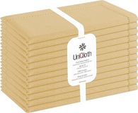 Merkloos Katoenen Servetten - 12 Stuks - 45.72 x 45.72 cm - Effen - Wasbaar