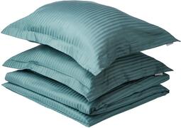 Heckett & Lane Heckett & Lane Stripe Dekbedovertrek - Tweepersoons - 200x200/220 cm - Mineral Green