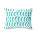BonaMaison Decoratieve kussensloop, turkoois-wit, 45x60 cm