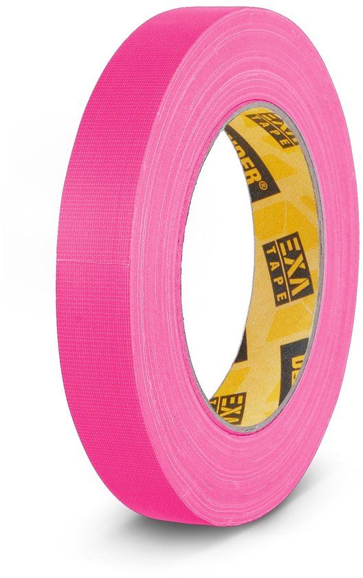 Adam Hall Accessoires 58064 NPIN - Gaffer Tapes Neon Roze 19mm x 25m