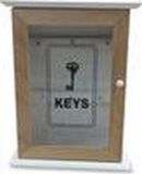 B and C -- KEY BOX 22X29CM DM zilver RVS