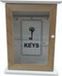 B and C -- KEY BOX 22X29CM DM zilver RVS