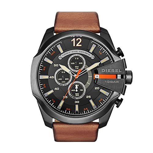 Diesel Mega Chief DZ4343 Heren Horloge - 51mm - Zwart