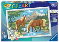 CreArt, Ravensburger CreArt, Malen nach Zahlen Kinder - Pferde im Wasser