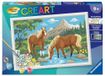 CreArt, Ravensburger CreArt, Malen nach Zahlen Kinder - Pferde im Wasser