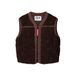 POM Amsterdam teddy gilet - donkerbruin