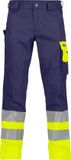 DASSY Hogezichtbaarheidsbroek Marineblauw/Fluogeel - Maat 62
