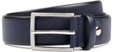 Suitable Riem Structuur Leer Donkerblauw (navy) - Maat 105 - Heren leren broekriem