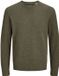 Jack & Jones Heren trui regular fit Groen L Ronde Hals Volwassenen