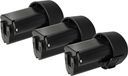 vhbw 3x batterie compatible avec Makita LCT207, LC01ZX, LM01, LCT207W, LCT204W, LCT204, LC01Z, LC01, JV100DZ, JV100DW outil (2000 mAh, Li-Ion, 10,8 V)