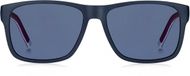 Tommy Hilfiger TH 1718/S Volwassenen Blauw/Rood Volledig omrand Zonnebril