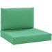 Vidaxl Coussins de palette lot de 2 vert tissu Oxford