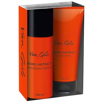 Van Gils Basic Instinct Giftset - Deodorant Spray 150ml + Shower Gel 150ml - Men