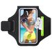 GlasFlength Sportarmband met oortelefoontas, sportarmband voor mobiele telefoon, sport, voor mobiele telefoon, Razobws voor iPhone 16/15/14, joggen, fietsen, wandelen, 6,7 inch