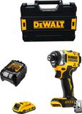 DeWALT DCF860D1T Schlagschroefmachine (1 x 2,0 Ah accu + oplader DCB1102 + TSTAK II opbergbox)