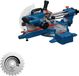 Bosch Blauw GCM305-216S Afkortzaag -Kap- en verstekzaag - 216mm (2x Zaagblad, klem, stofzak, liniaal, 2x werkstukssteun) - 0601B61001