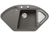 BLANCO Delta II 527238, Silgranit vulkaangrijs, met afvoerafstandsbediening, met accessoires