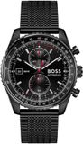 BOSS HB SKYTRAVELLER PRO heren horloge staal zwart 43mm