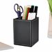 Premium organisateur de bureau en cuir artificiel avec base antidérapante