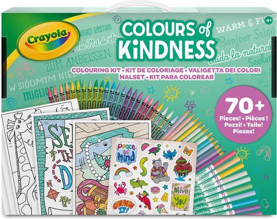 Crayola Colours of Kindness Creatief Koffertje - 70 stuks - Kleurrijk