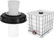 OEM Allecto Kunststof Deksel voor IBC-Containers, 163 mm, Slangaansluiting, Zwart/Wit