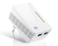 Powerline adapter – biedt netwerkverbinding via elektrische bekabeling, tot 300 Mbit/s snelheid, een Ethernet-poort, eenvoudige installatie