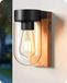 EDISHINE Lampe murale d'extérieur, applique murale avec verre transparent, luminaire extérieur IP44 pour terrasse, abri et jardin