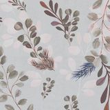 A.S. Création Anna D'Andrea Vliesbehang Natuurprint Grijs Groen Lila Bordeaux