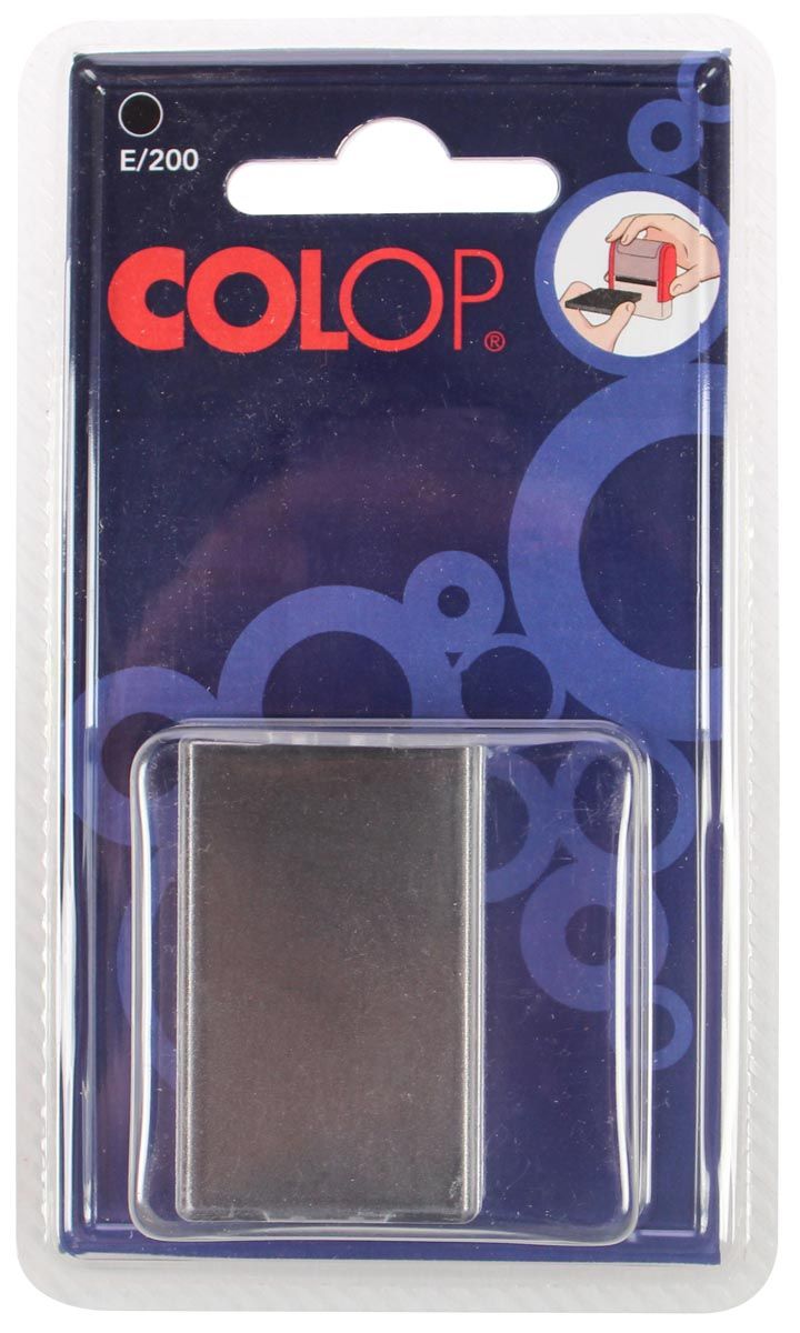 COLOP Stempelkussen Zwart voor Stempel S 220 S 220 W Blister van 2 stuks