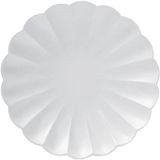 Ciao - Composteerbare FSC kartonnen borden (diameter 20 cm), 8 stuks, wit