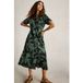 White Stuff Rua Jersey Shirt Dress Green Print Taille: 8 REGULAR