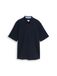 Tom Tailor - Comfort Fit seersucker overhemd met korte mouwen - Maat L - sky captain blue
