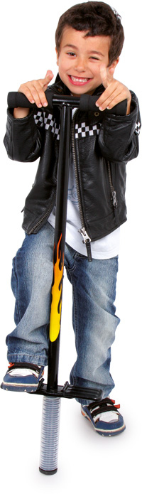 Small Foot - Pogo Stick - Geel/Oranje/Zwart - Metaal - 5+ jaar