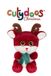 GIPSY TOYS KNUFFEL REN NICO CUTYDOOS CHRISTMAS – 13 CM – ROOD MET GROENE SJAAL