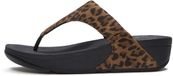 FitFlop Lulu Suede Leopard Toe-Post Sandals - Maat 40