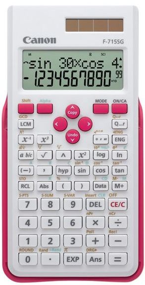 Canon F-715SG Scientific Calculator - Pink, White