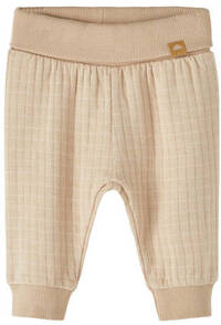 NAME IT NAME IT BABY baby joggingbroek NBMNERO met textuur beige